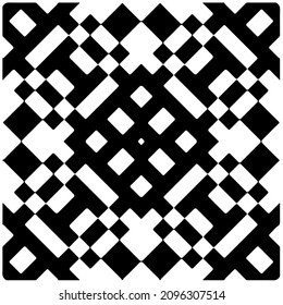 Patrón abstracto decorativo. Patrón geométrico transparente blanco y negro.