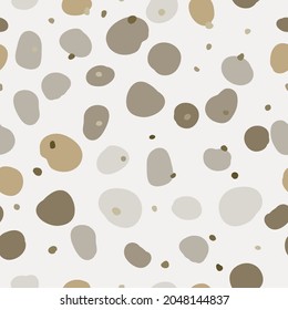 Decorative abstract seamless pattern with colorful doodles. Hand-drawn modern primitive style collection Simple flat vector illustration