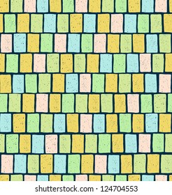 Decorative abstract seamless square pattern. Template for design and decoration