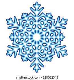 Decorative abstract snowflake.
