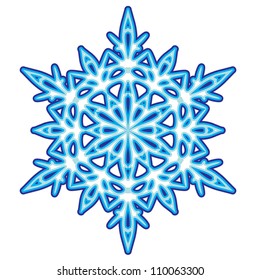 Decorative abstract snowflake.