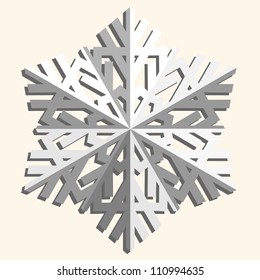 Decorative abstract snowflake.