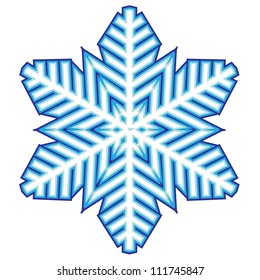 Copo de nieve abstracto decorativo.
