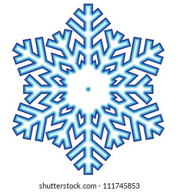 Decorative abstract snowflake.
