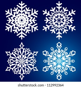 Decorative abstract snowflake.