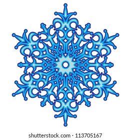 Decorative abstract snowflake.
