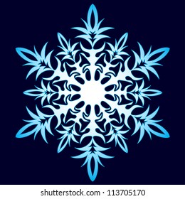 Decorative abstract snowflake.