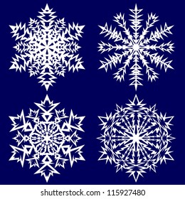 Copo de nieve abstracto decorativo.