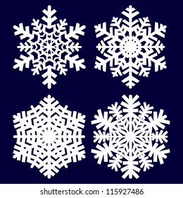 Decorative abstract snowflake.