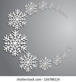 Decorative abstract snowflake.