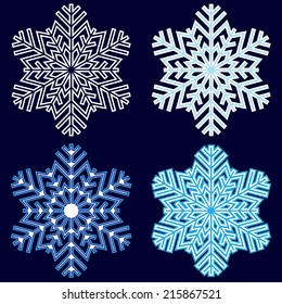 Decorative abstract snowflake.