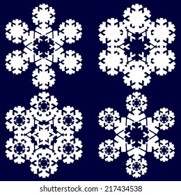 Decorative abstract snowflake.