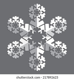 Decorative abstract snowflake.