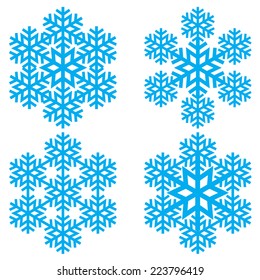 Decorative abstract snowflake.