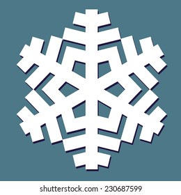 Decorative abstract snowflake.