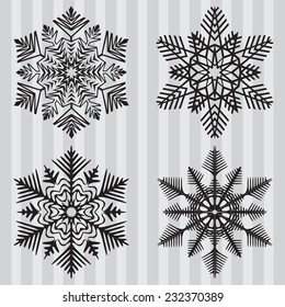 Copo de nieve abstracto decorativo.