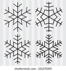 Decorative abstract snowflake.