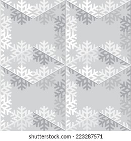 Decorative abstract snowflake. Seamless