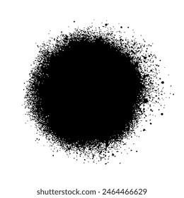 Dekorativer, abstrakter Fleck, rauer runder Fleck. Vektorgrafik-Grafiken.