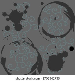 Decorative abstract stylized geometric background, brush abstract pattern, pattern of hijab