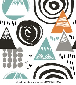 Decorative abstract texture. Vector background with artistic elements. Drawn pattern.