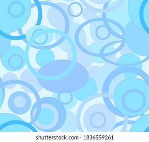 Decorative abstract vector seamless pattern with circle and round ornament