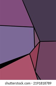 Decorative Abstract Vintage Dark Purple Patterns for Poster or Wall Art.