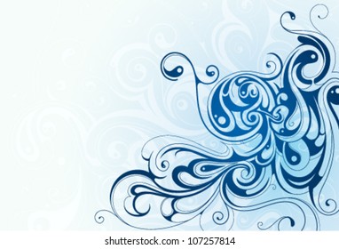 Decorative abstraction with swirls