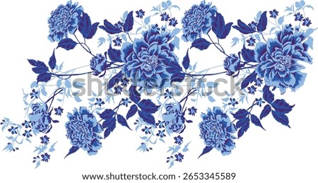 Decorative all over embroidery design neckline and border lace with colorful trendy flowers