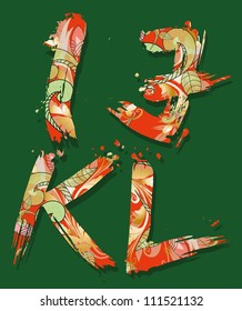 decorative alphabet, font