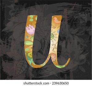 decorative alphabet. letters