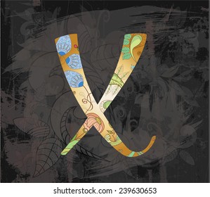 decorative alphabet. letters