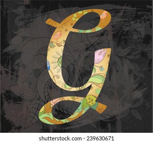 decorative alphabet. letters