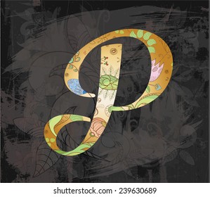decorative alphabet. letters