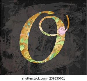 decorative alphabet. letters