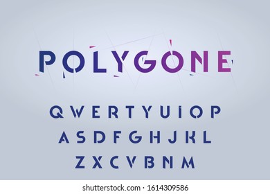 Decorative alphabet, rounded stencil sans serif style letters,  typography for business, titles, headlines, presentations, logos & other projects. Vector illustration.