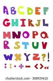Decorative alphabet texture embroidery