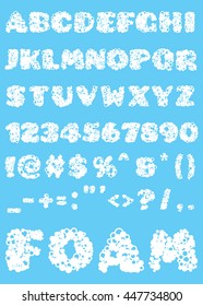 Decorative alphabet. Vector illustration.