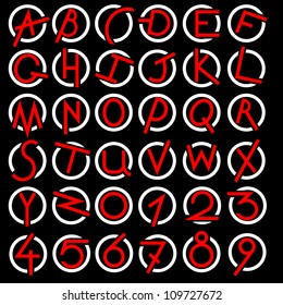 Decorative alphabet vector  set