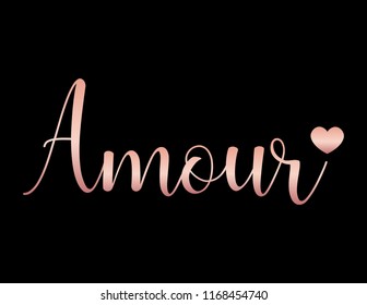 Decorative Amour Text