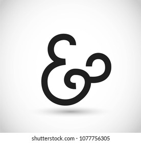 Decorative ampersand vector