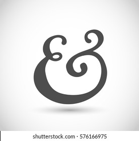 Decorative ampersand vector