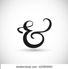 Decorative ampersand vector