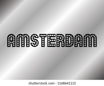 Decorative Amsterdam Text