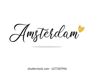 Decorative "Amsterdam" Text