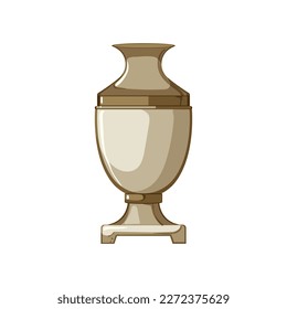 decorative antique vase cartoon. decorative antique vase sign. isolated symbol vector illustration