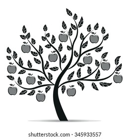 Decorative apple tree - Illustration