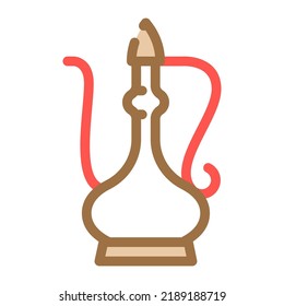decorative arab jug color icon vector. decorative arab jug sign. isolated symbol illustration