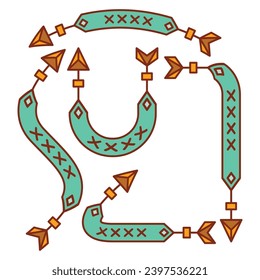 decorative arrow symbols vector illustration