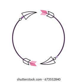 Decorative arrows boho style
